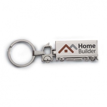 Logo trade corporate gifts picture of: Truck metal key ring Oulu