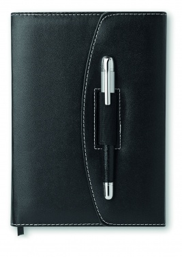 Logo trade corporate gift photo of: A5 notebook portfolio with pen