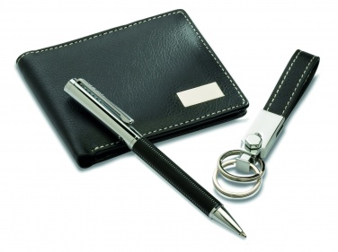 Logo trade promotional merchandise image of: Ball pen key ring and wallet Lappeenranta