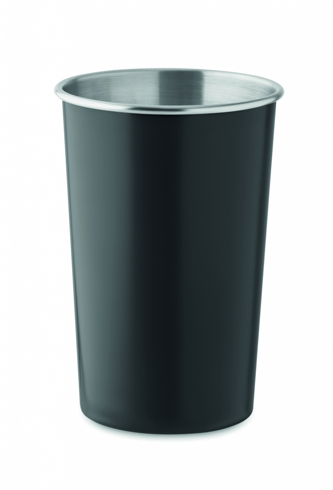Logo trade promotional giveaways image of: Recycled stainless steel cup