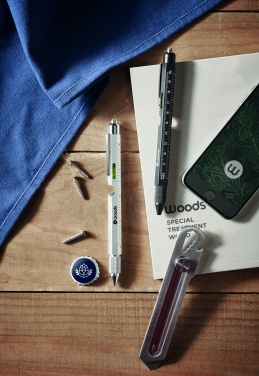 Logotrade promotional giveaway image of: Spirit level pen with ruler