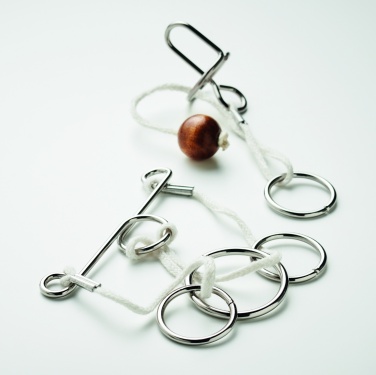 Logotrade promotional merchandise photo of: Set of 2 metal brain teasers