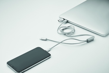 Logo trade corporate gifts picture of: 2 in 1 long charging cable