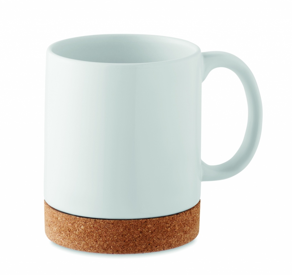 Logo trade corporate gifts picture of: Sublimation ceramic cork mug