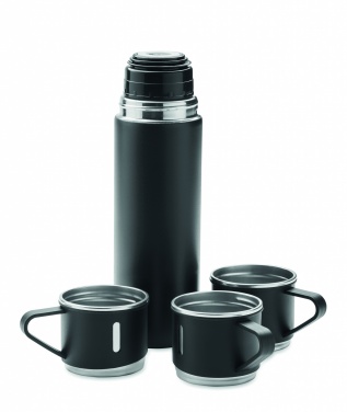 Logo trade promotional giveaway photo of: Double wall bottle and cup set