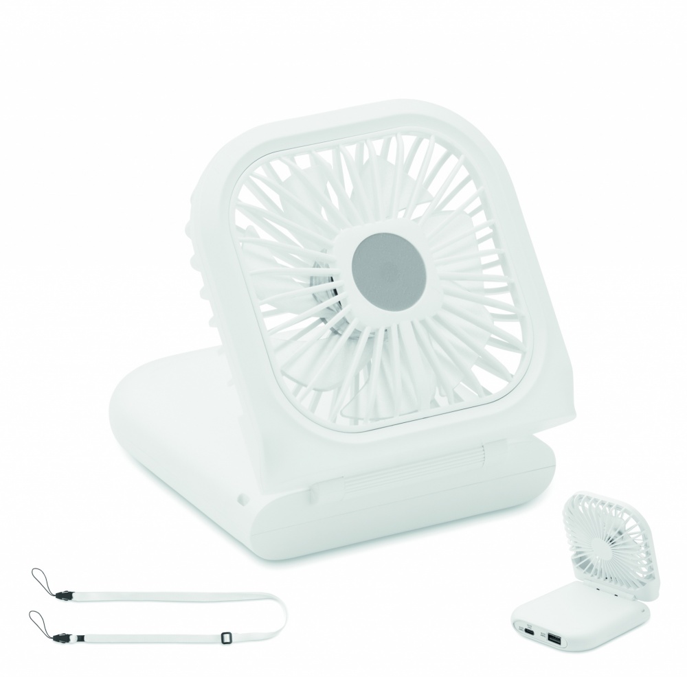 Logo trade promotional item photo of: Portable foldable or desk fan