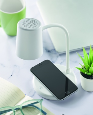 Logotrade promotional item picture of: Wireless charger, lamp speaker