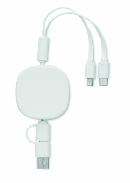 Logo trade advertising products image of: Retractable charging USB cable