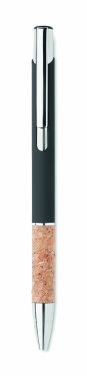 Logo trade promotional merchandise picture of: Ballpoint pen made of aluminum with a cork grip