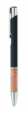 Logotrade corporate gift image of: Ballpoint pen made of aluminum with a cork grip