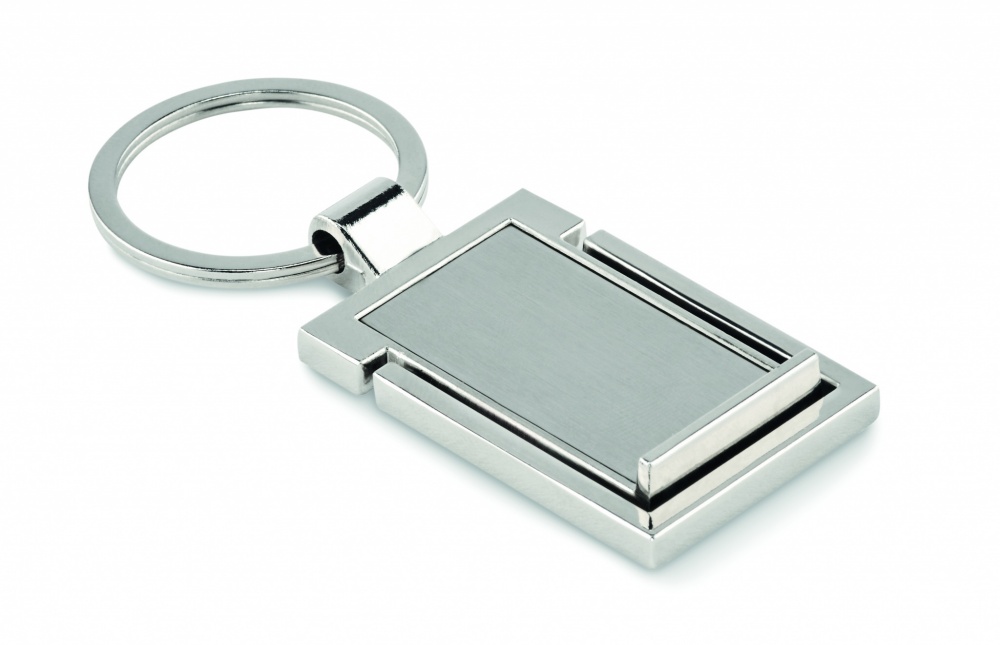 Logo trade promotional giveaways image of: Metal key ring phone stand Seinajoki