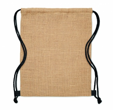 Logo trade advertising products picture of: Jute drawstring bag