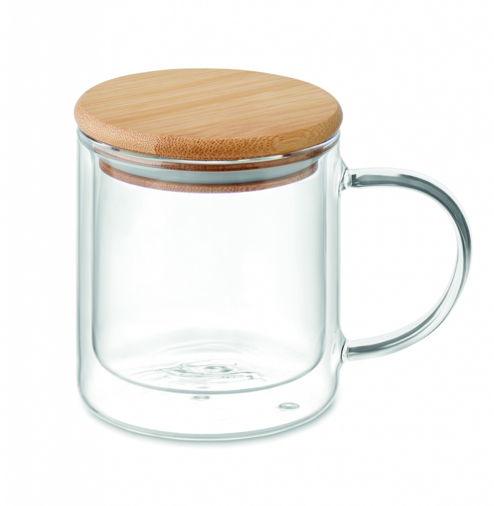 Logo trade corporate gift photo of: Double wall borosilicate mug