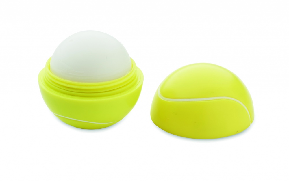 Logotrade promotional product picture of: Lip balm in tennis ball shape