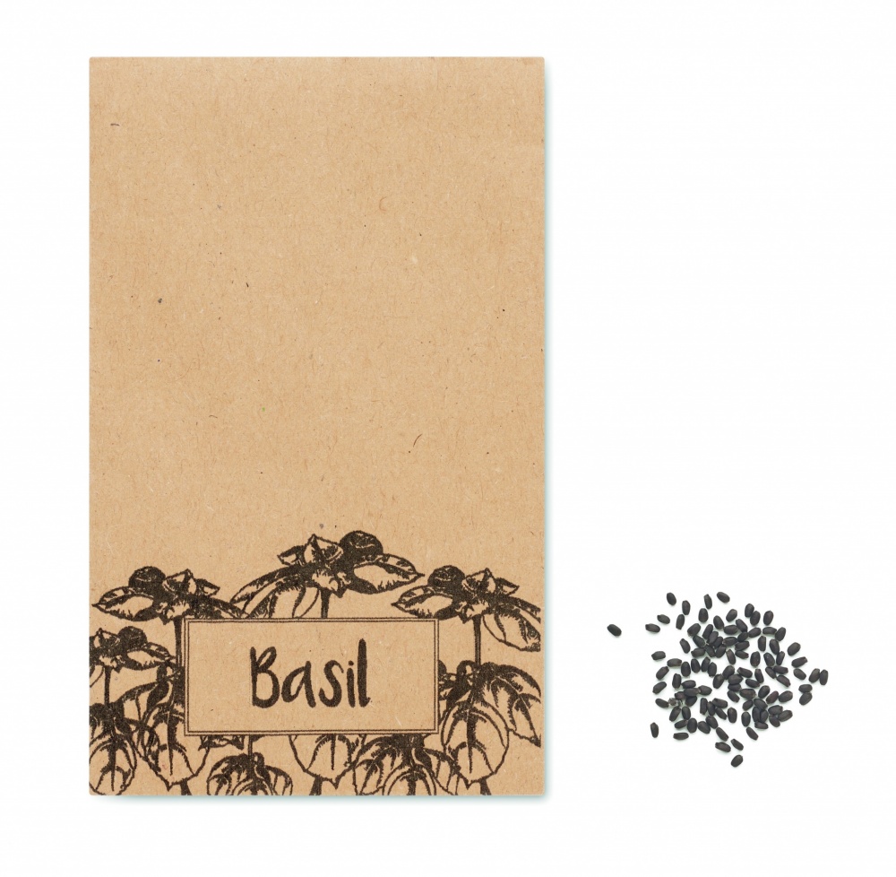 Logotrade promotional product image of: Basil seeds in craft envelope