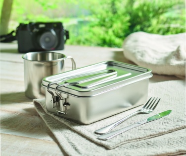 Logo trade promotional merchandise picture of: Stainless steel lunch box