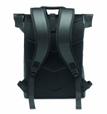 Logo trade advertising products image of: Laptop PU Rolltop backpack