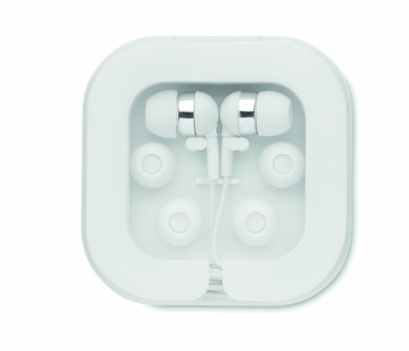 Logo trade promotional merchandise image of: Ear phones with silicone covers