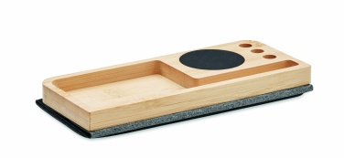 Logotrade corporate gift image of: Wireless charger in bamboo 15W