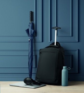 Logotrade advertising product picture of: A portable backpack trolley with wheels, made of 600D RPET polyester