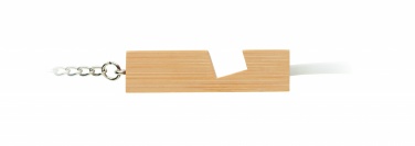 Logo trade promotional gifts image of: Bamboo key ring and stand Salo