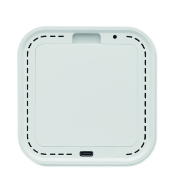 Logo trade promotional product photo of: Recycled ABS/RPET alarm clock Stuttgart