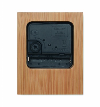 Logotrade corporate gift picture of: Bamboo table clock