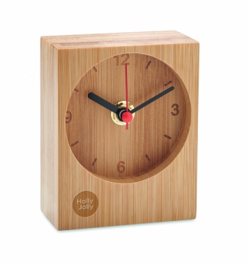 Logotrade promotional products photo of: Bamboo table clock