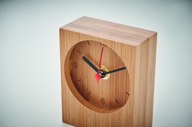 Logotrade promotional item picture of: Bamboo table clock