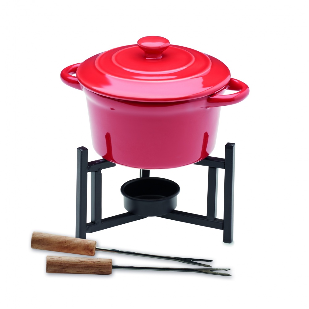 Logo trade corporate gifts picture of: Ceramic fondue set 300 ml