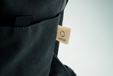 Logo trade business gift photo of: A 15-inch laptop backpack made of recycled pre-consumer cotton with customizable printing