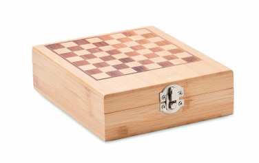 Logo trade promotional giveaways picture of: Chess board wine set