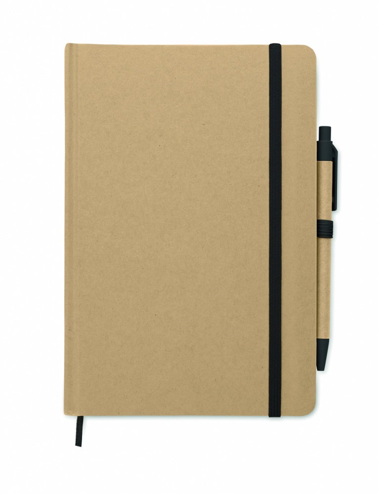 Logo trade advertising products picture of: Caratil A5 notebook in recycled carton