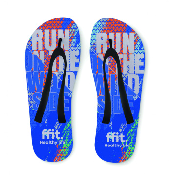 Logo trade promotional giveaways picture of: Sublimation beach slippers