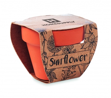 Logotrade advertising products photo of: Terracotta pot 'sunflower'