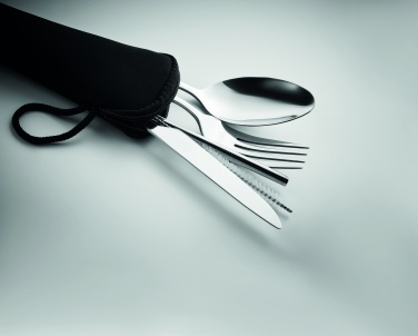 Logo trade promotional giveaway photo of: Cutlery set stainless steel