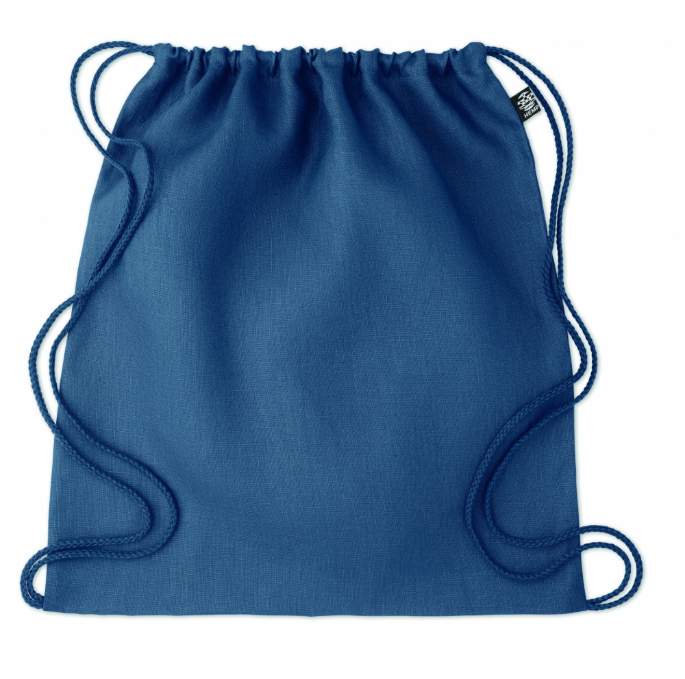 Logo trade promotional items image of: Hemp drawstring bag 200 gr/m²