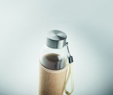 Logotrade promotional product picture of: Glass bottle in pouch 500ml