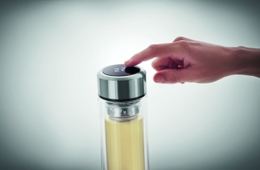 Logotrade promotional item picture of: Bottle with touch thermometer