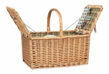 Logotrade promotional giveaways photo of: Wicker picnic basket 4 people