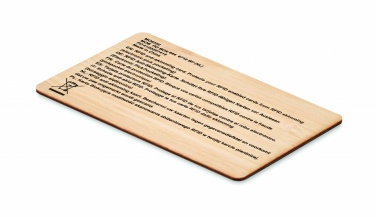 Logotrade promotional giveaway picture of: RFID card in bamboo material