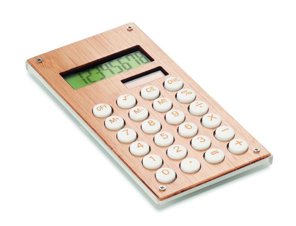 Logotrade promotional merchandise image of: 8 digit bamboo calculator