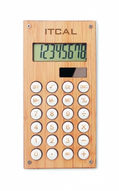 Logotrade business gift image of: 8 digit bamboo calculator