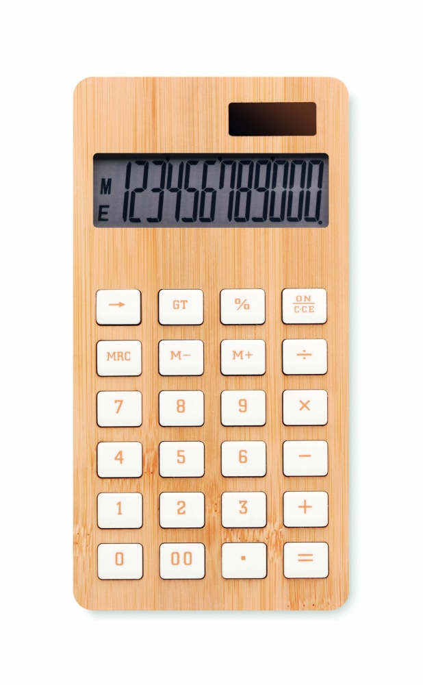 Logotrade advertising products photo of: 12 digit bamboo calculator