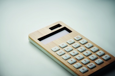 Logo trade promotional gift photo of: 12 digit bamboo calculator