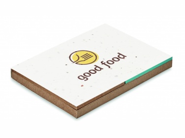 Logotrade promotional giveaway image of: Grass/seed paper memo pad
