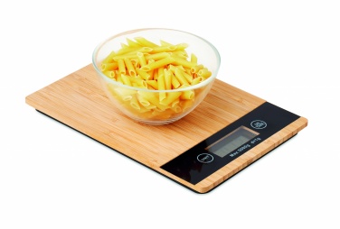 Logotrade promotional gift image of: Bamboo digital kitchen scales