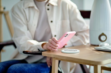 Logo trade promotional giveaways picture of: ABS wireless charger 10W