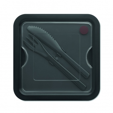 Logotrade promotional products photo of: Lunch box with cutlery 600ml