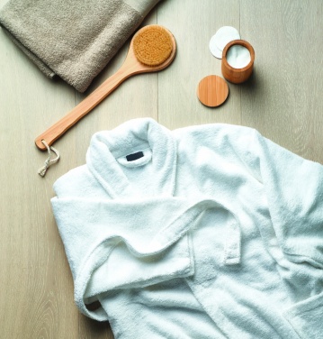 Logotrade promotional product picture of: Bathrobe organic cotton XL/XXL